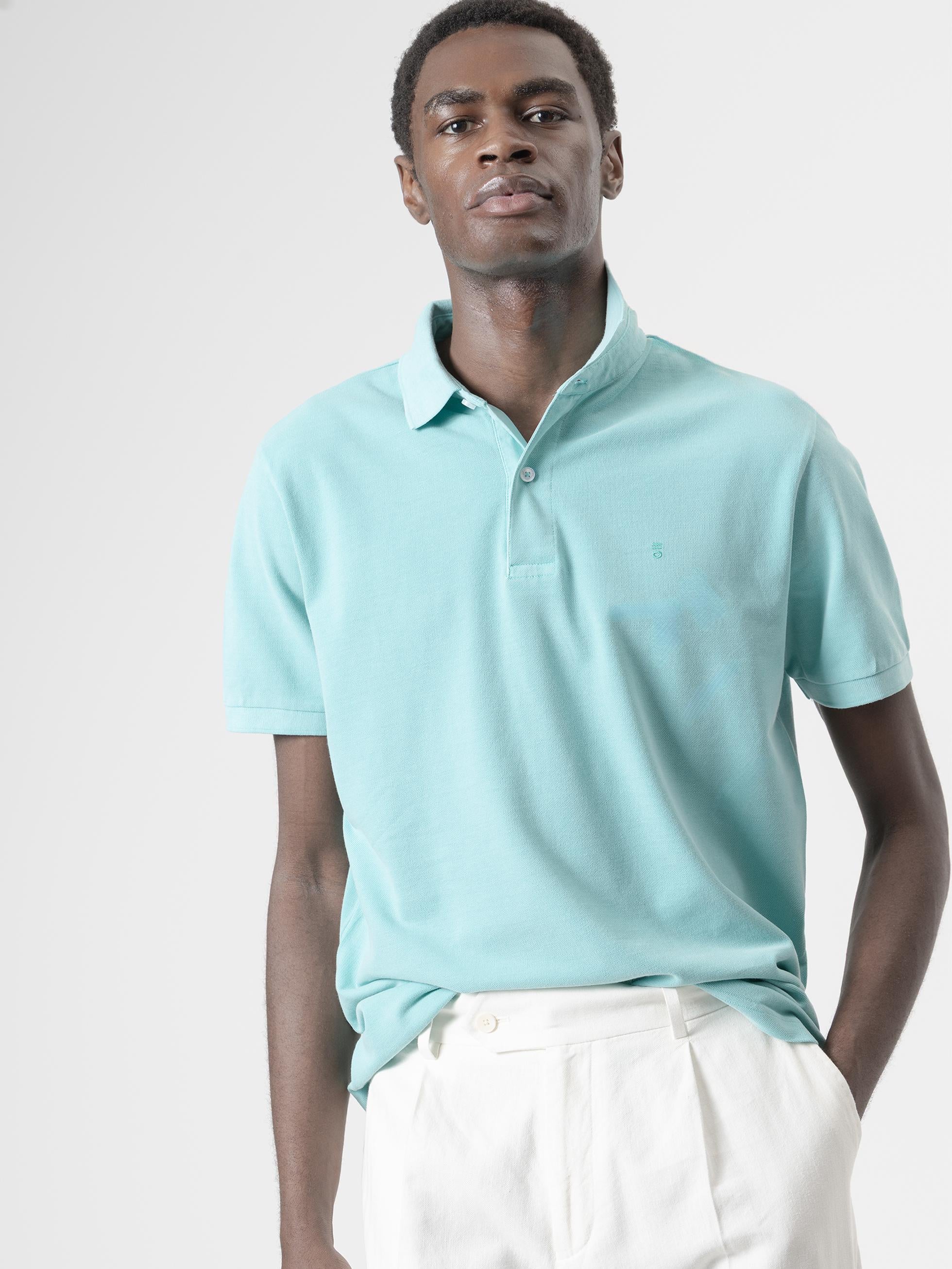 POLO BÁSICO LAVADO TURQUESA - Image 3