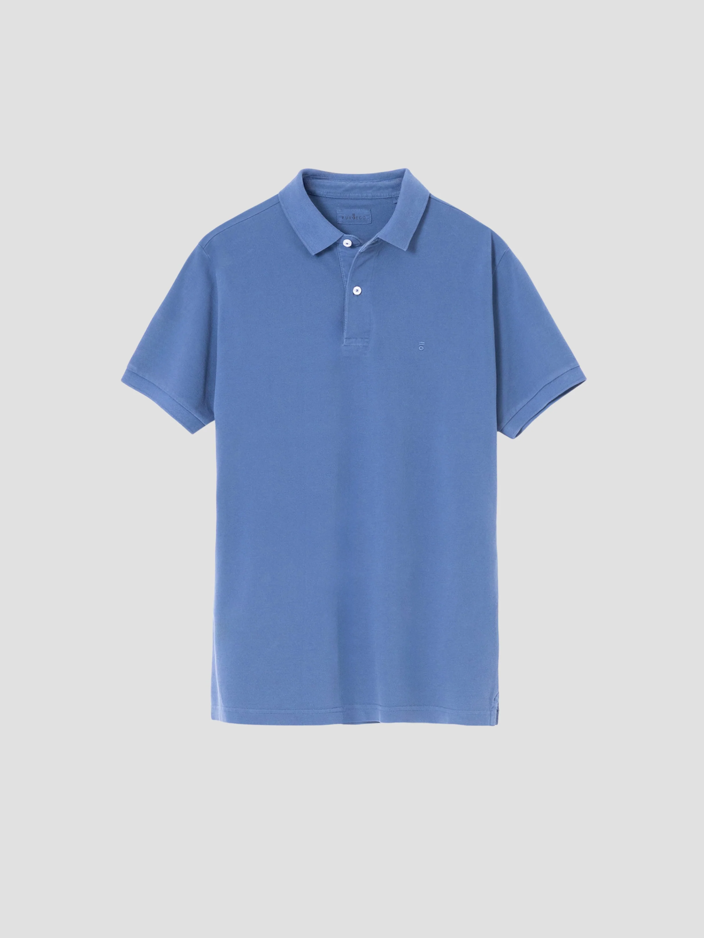 POLO BÁSICO LAVADO AZUL TINTA