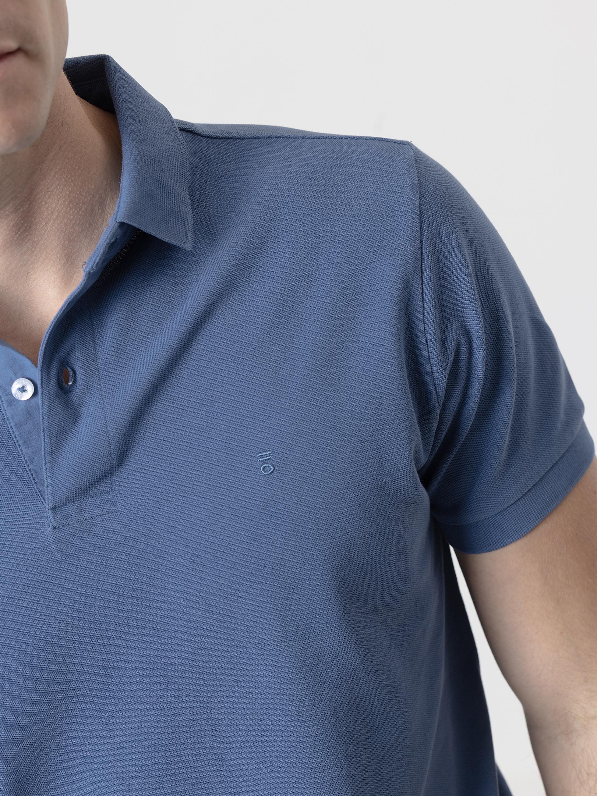 POLO BÁSICO LAVADO AZUL TINTA - Image 2