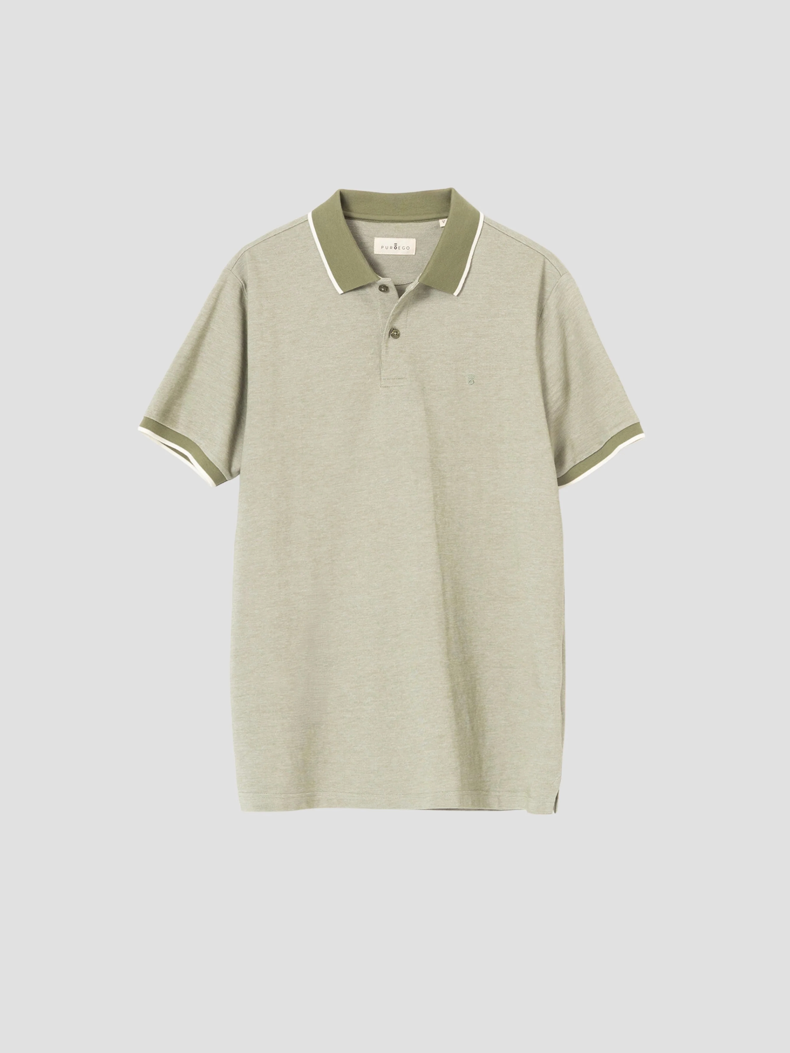 POLO CUELLO CONTRASTE VERDE