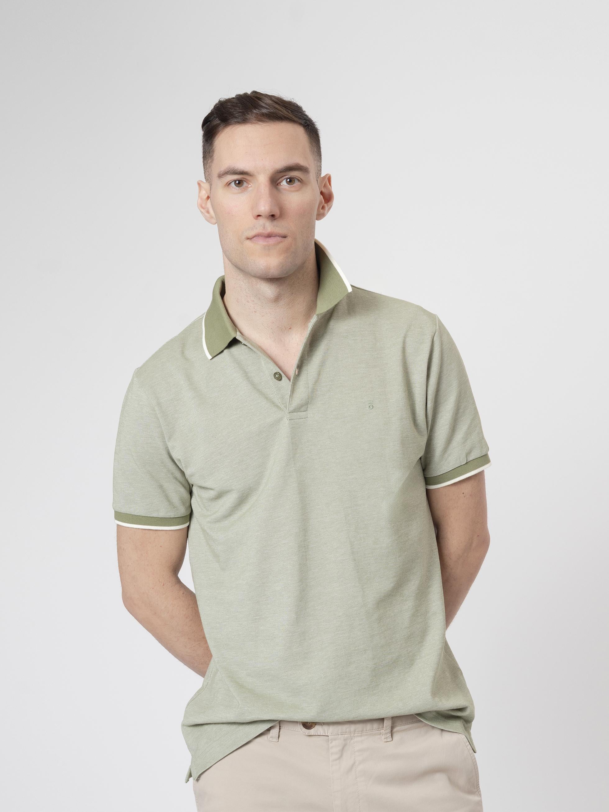 POLO CUELLO CONTRASTE VERDE - Image 3