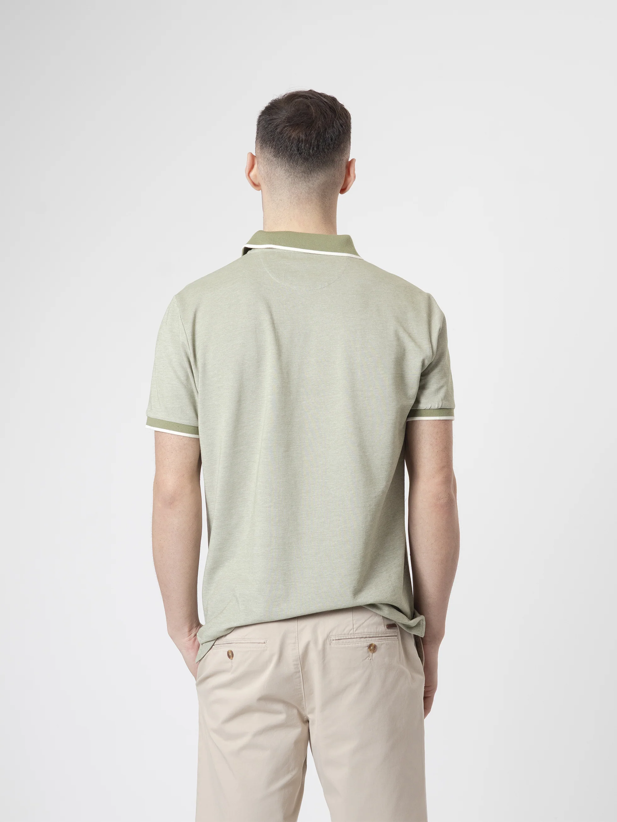 POLO CUELLO CONTRASTE VERDE - Image 5