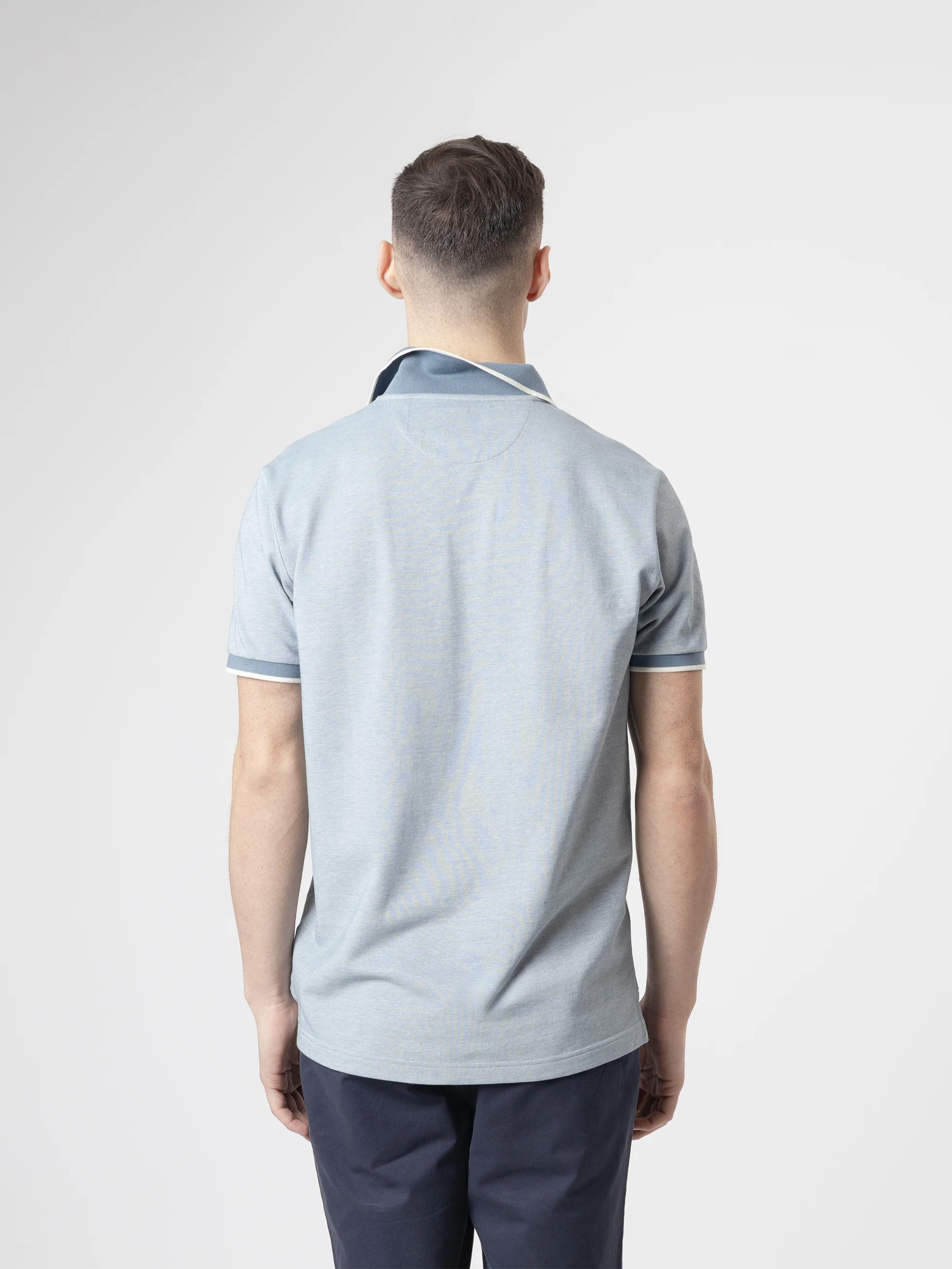 POLO CUELLO CONTRASTE AZUL - Image 5