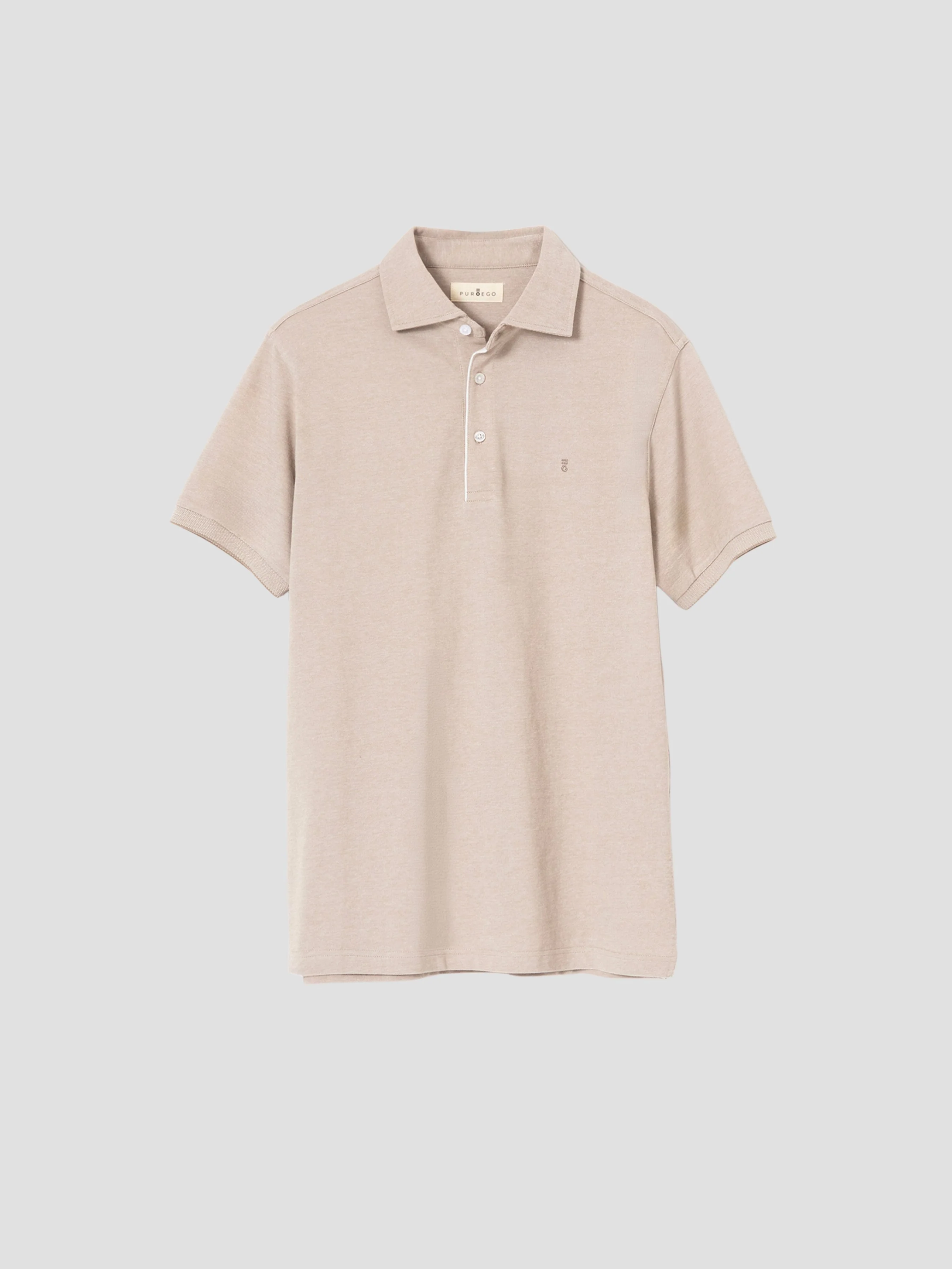 POLO CUELLO ITALIANO BEIGE