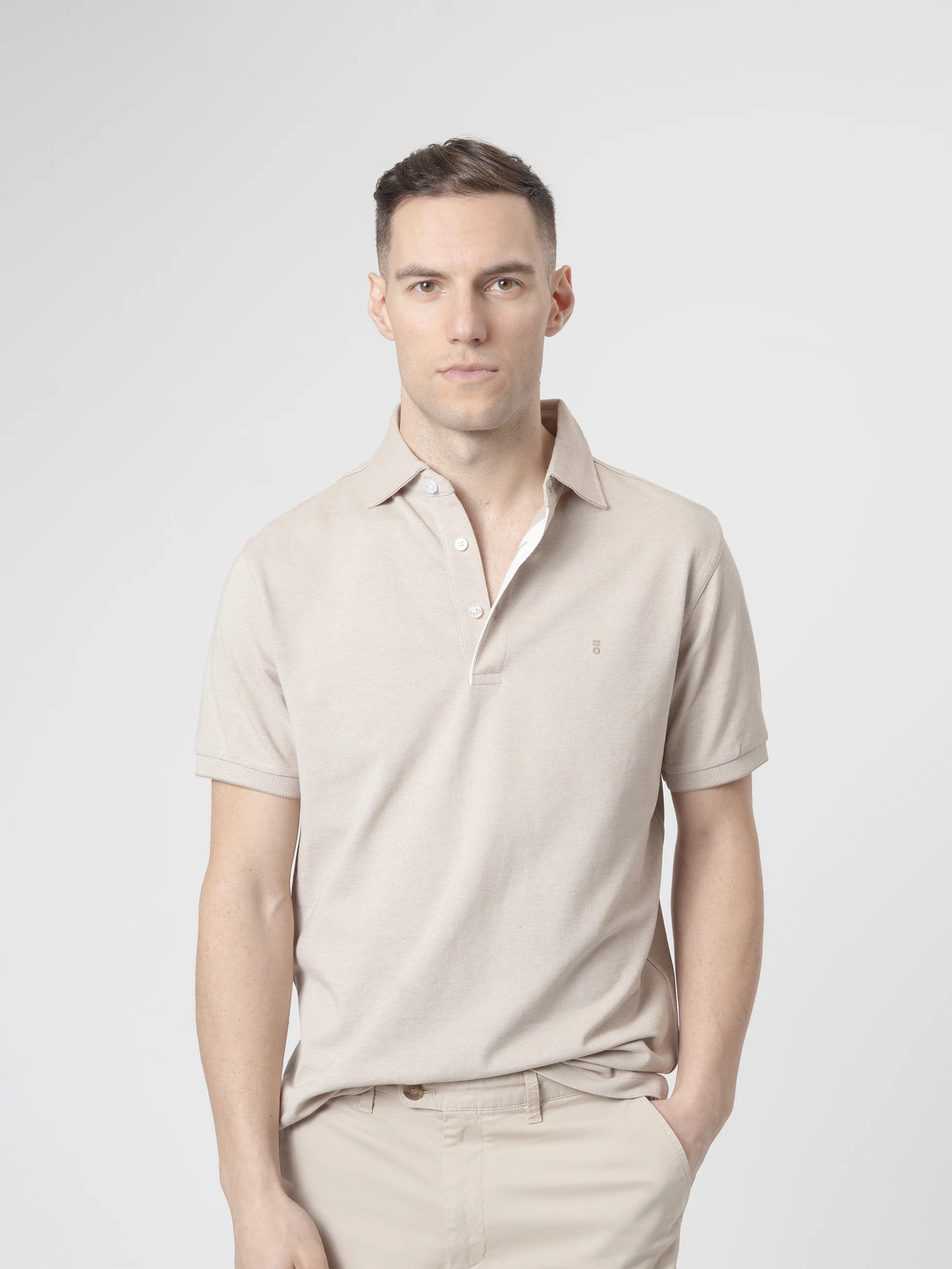 POLO CUELLO ITALIANO BEIGE - Image 3