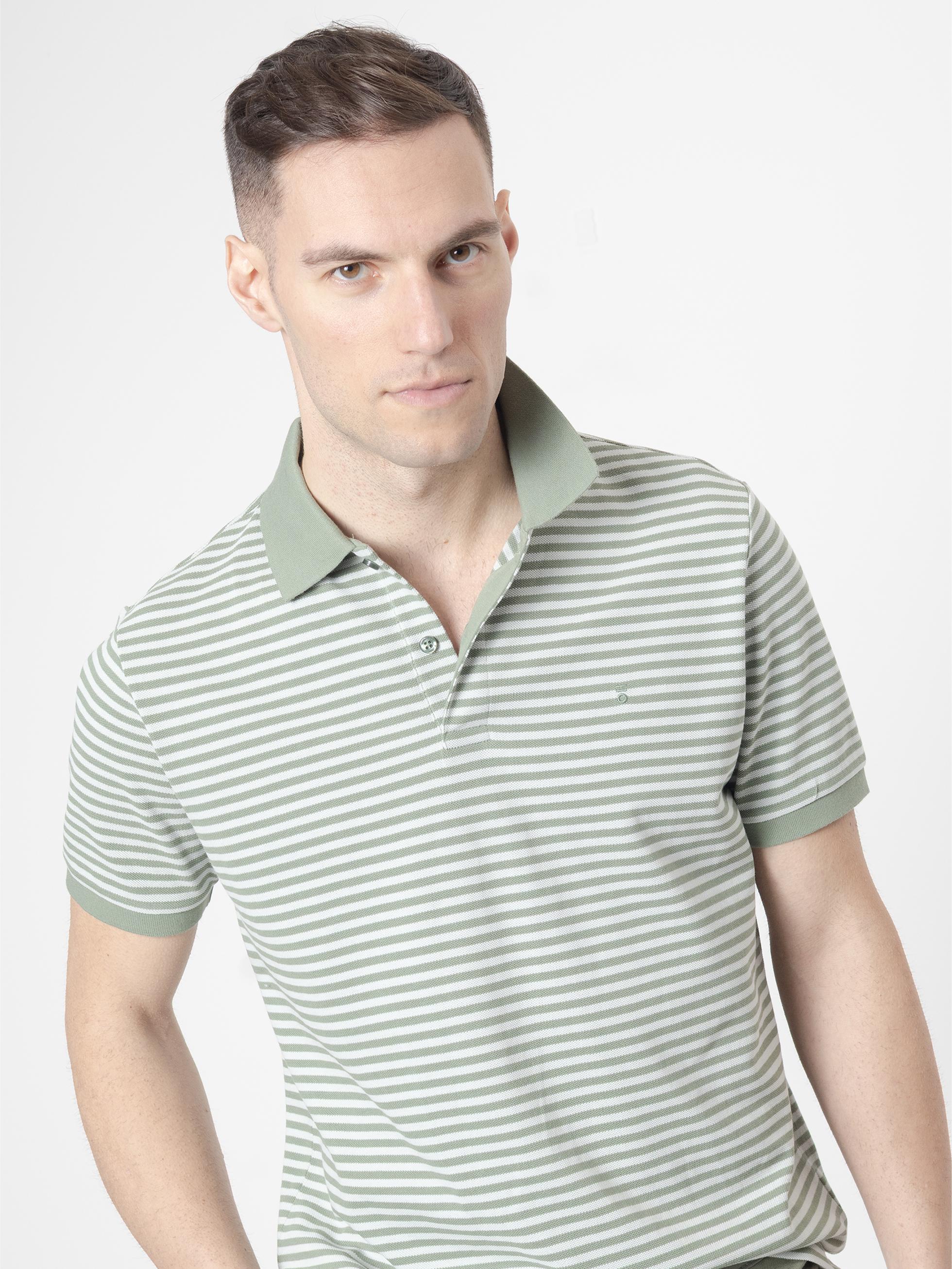 POLO PIQUE RAYAS VERDE - Image 3
