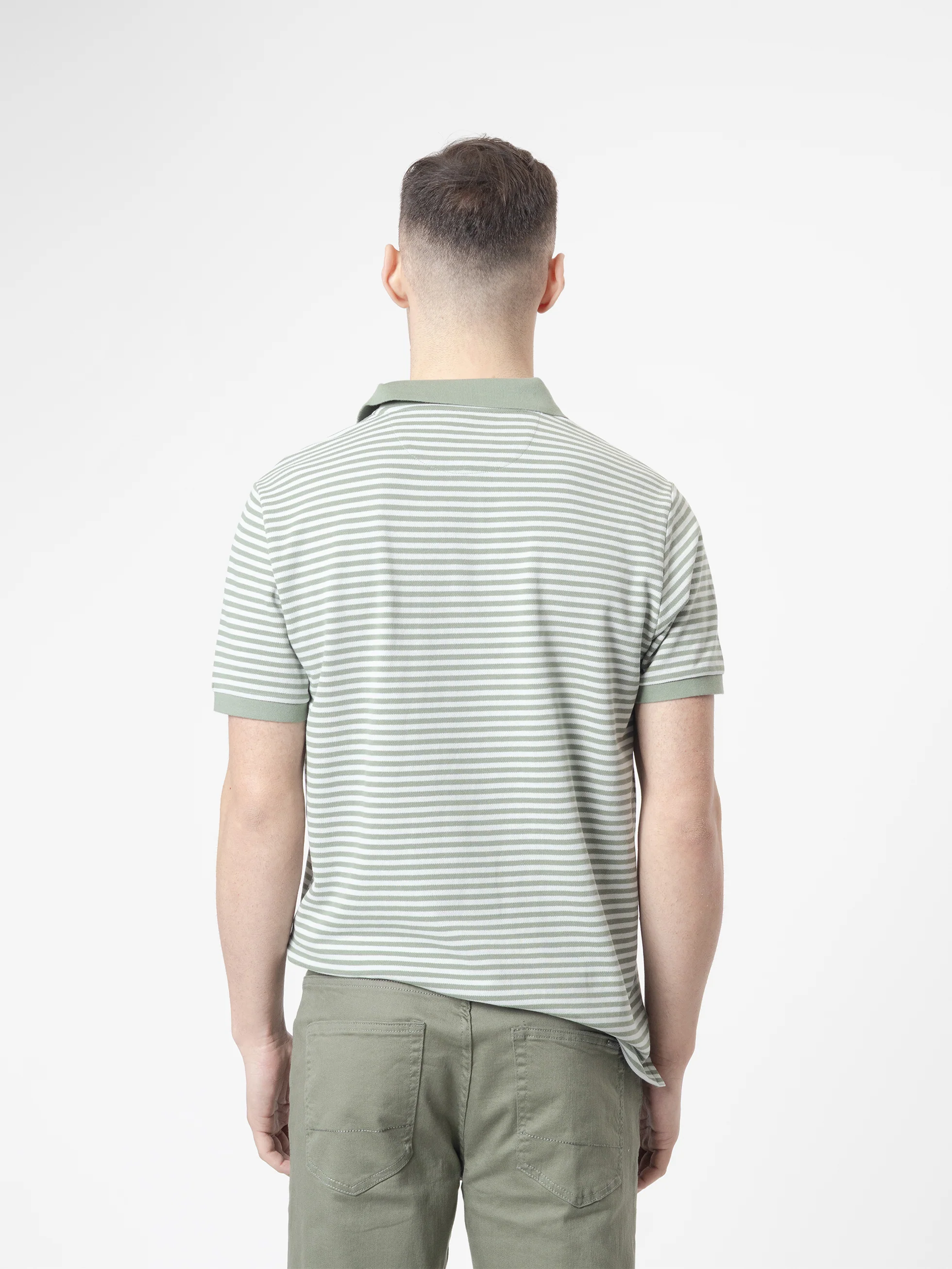 POLO PIQUE RAYAS VERDE - Image 5