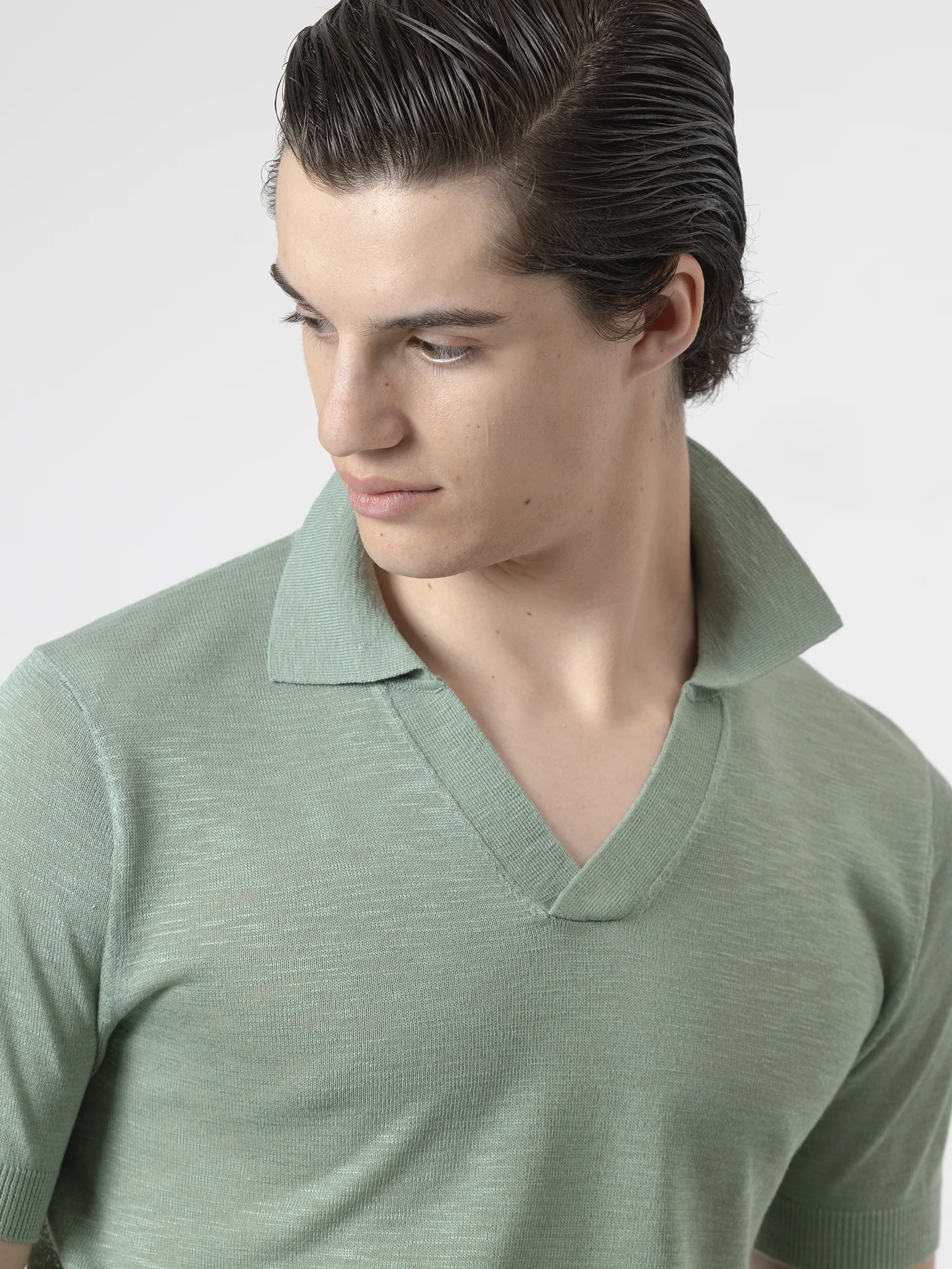 POLO PUNTO JERSEY VERDE AGUA - Image 2
