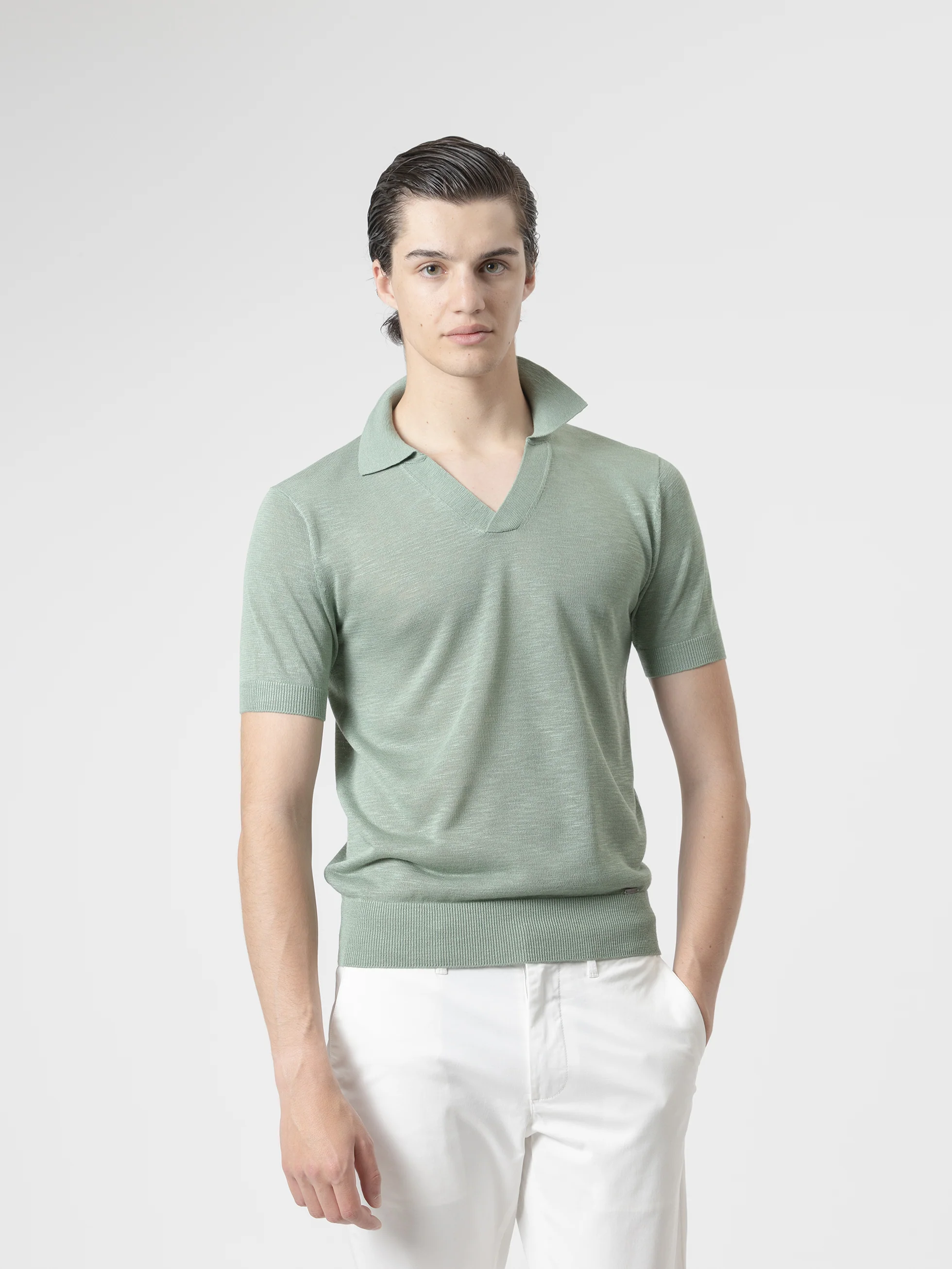 POLO PUNTO JERSEY VERDE AGUA - Image 4