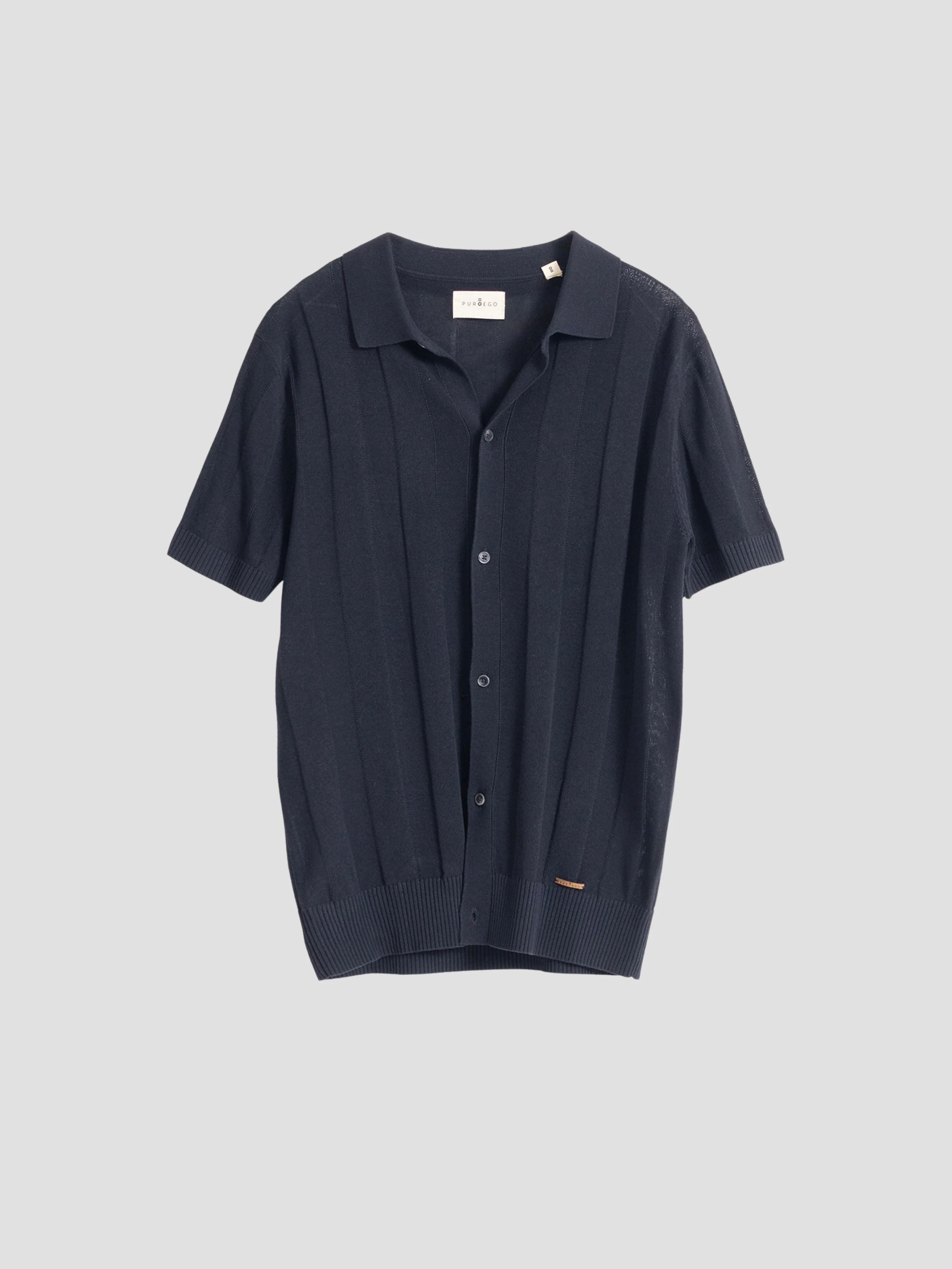 POLO CARDIGAN CANALÉ MARINO