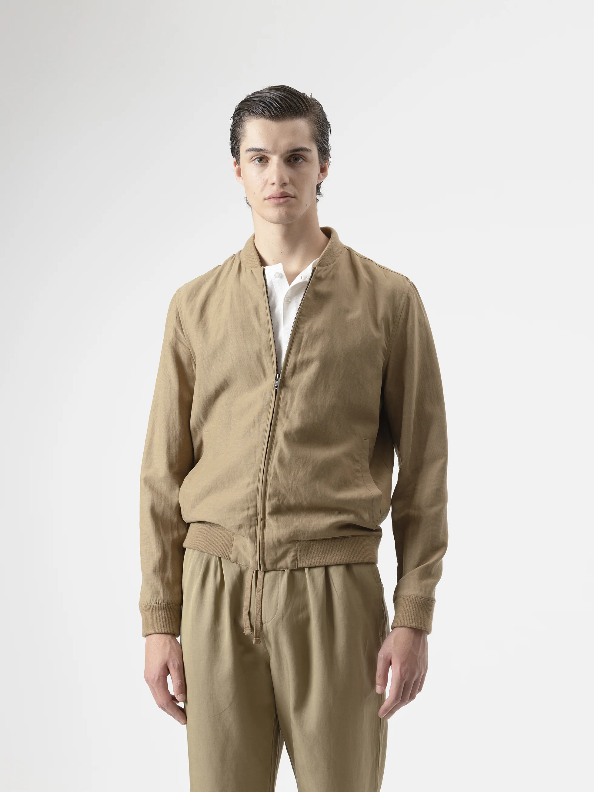 CAZADORA BOMBER LINO CAMEL - Image 4