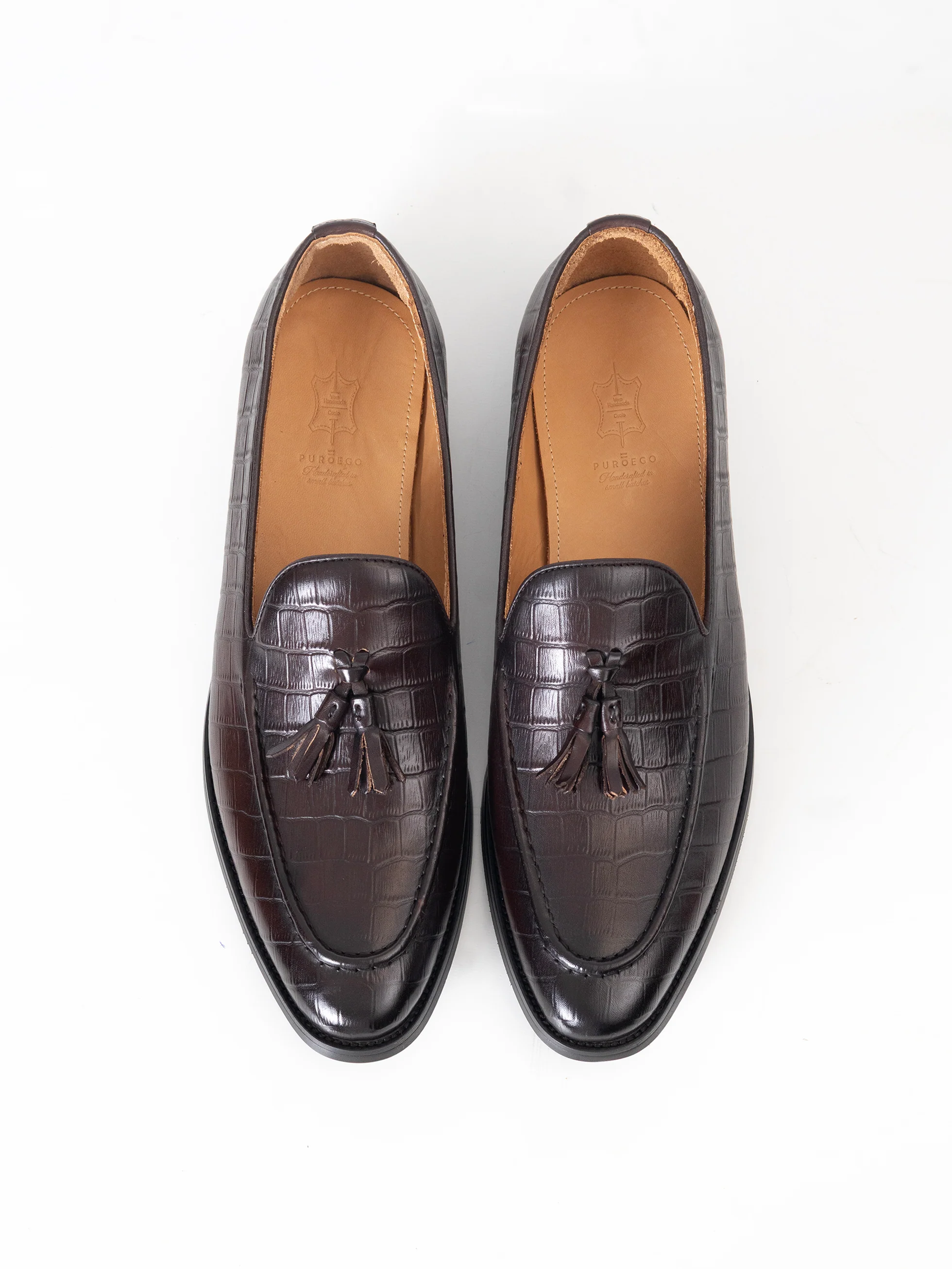 MOCASÍN BORLAS PIEL COCO MARRÓN - Image 4