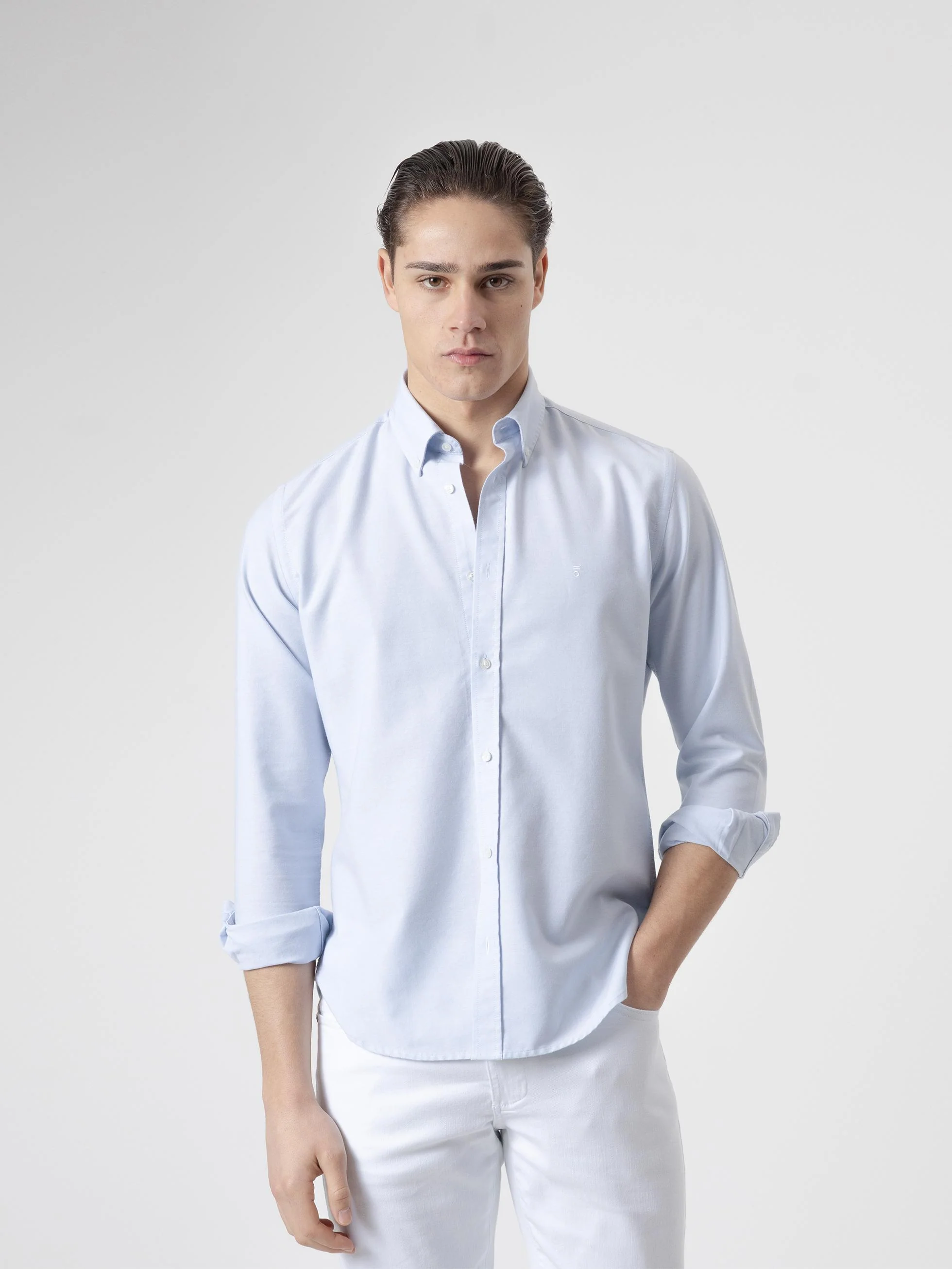 CAMISA OXFORD CELESTE - Image 3