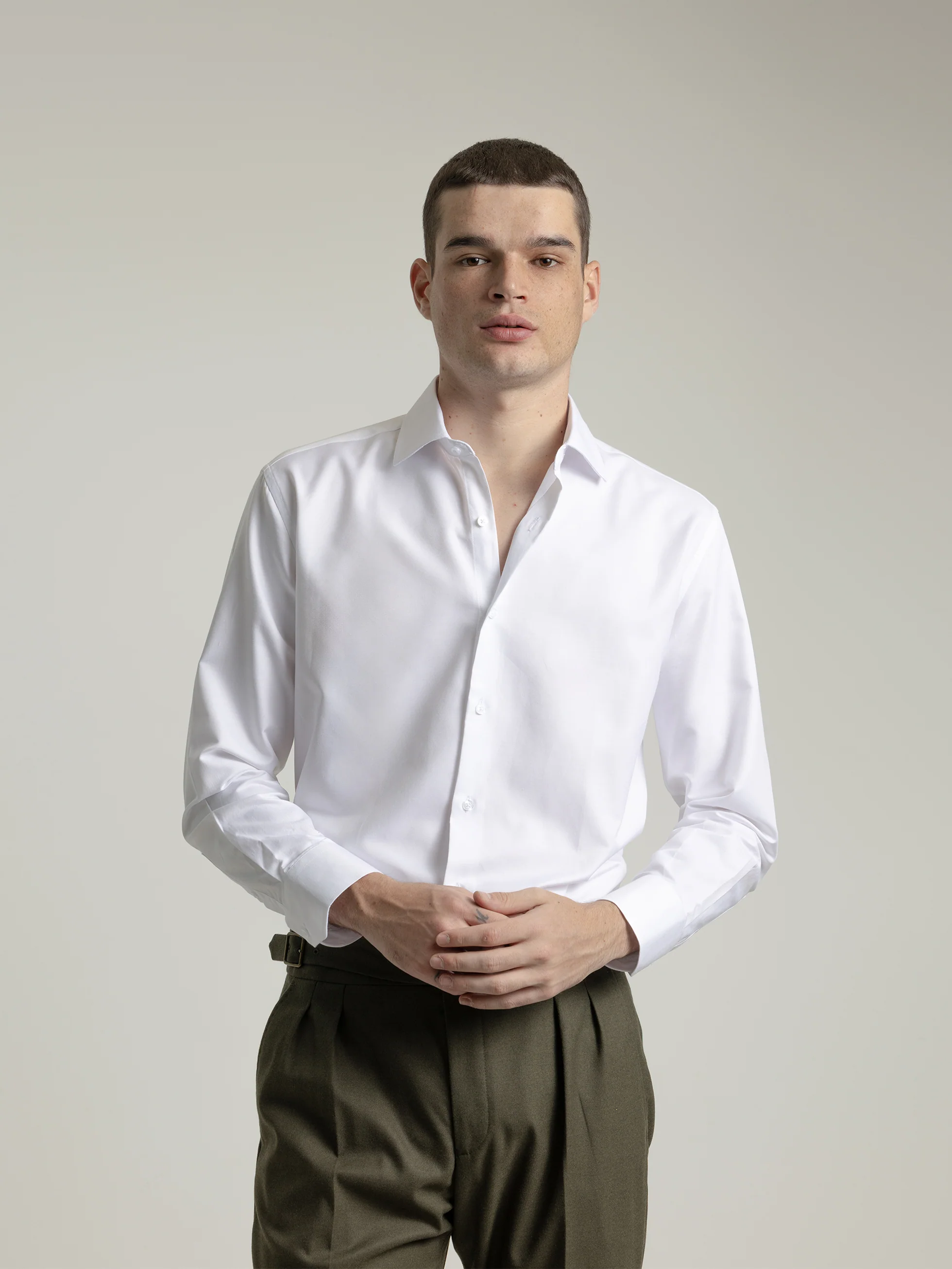 CAMISA TWILL VESTIR BLANCA - Image 3