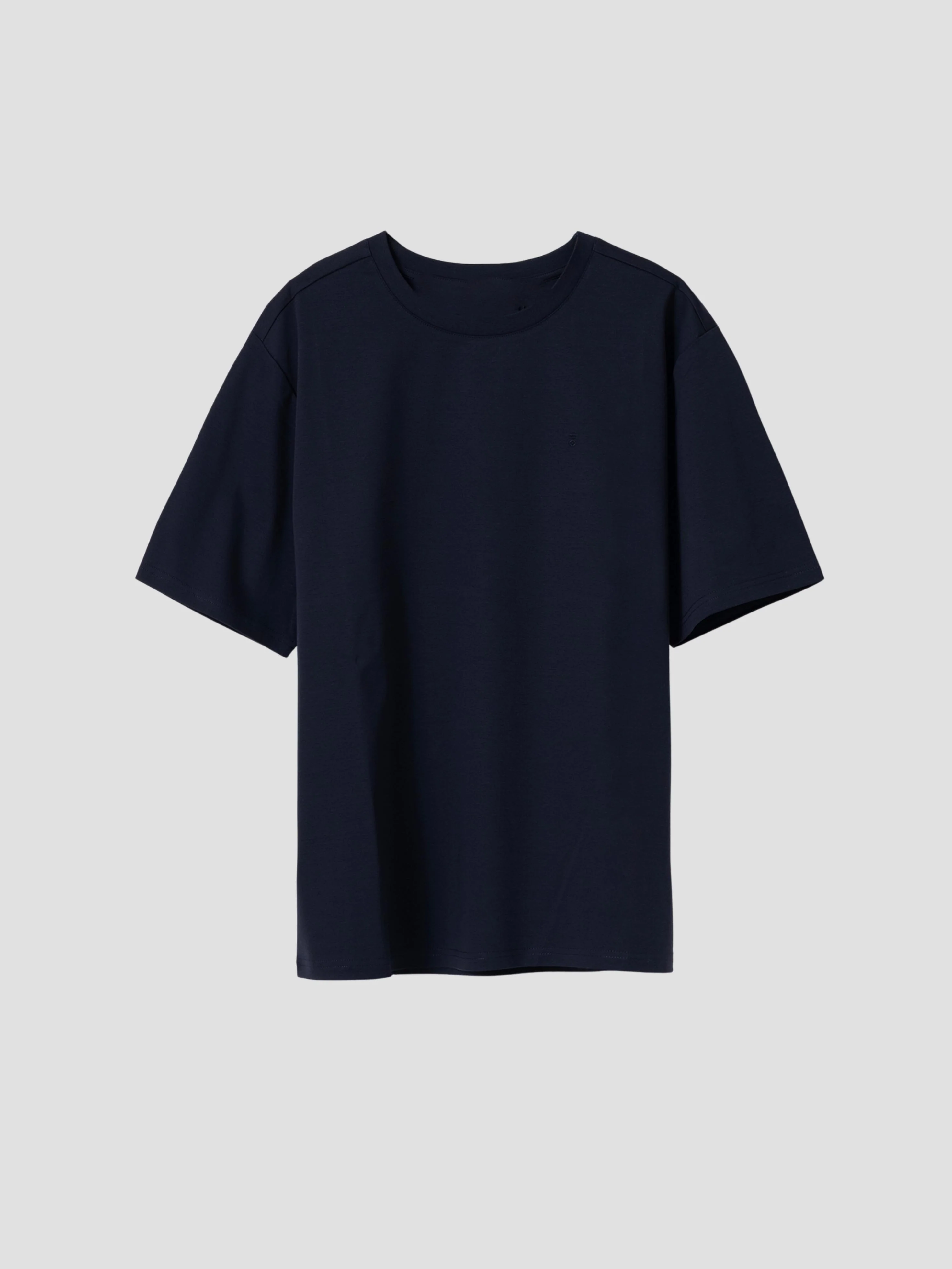 CAMISETA OVERSIZE INTERLOCK MARINO