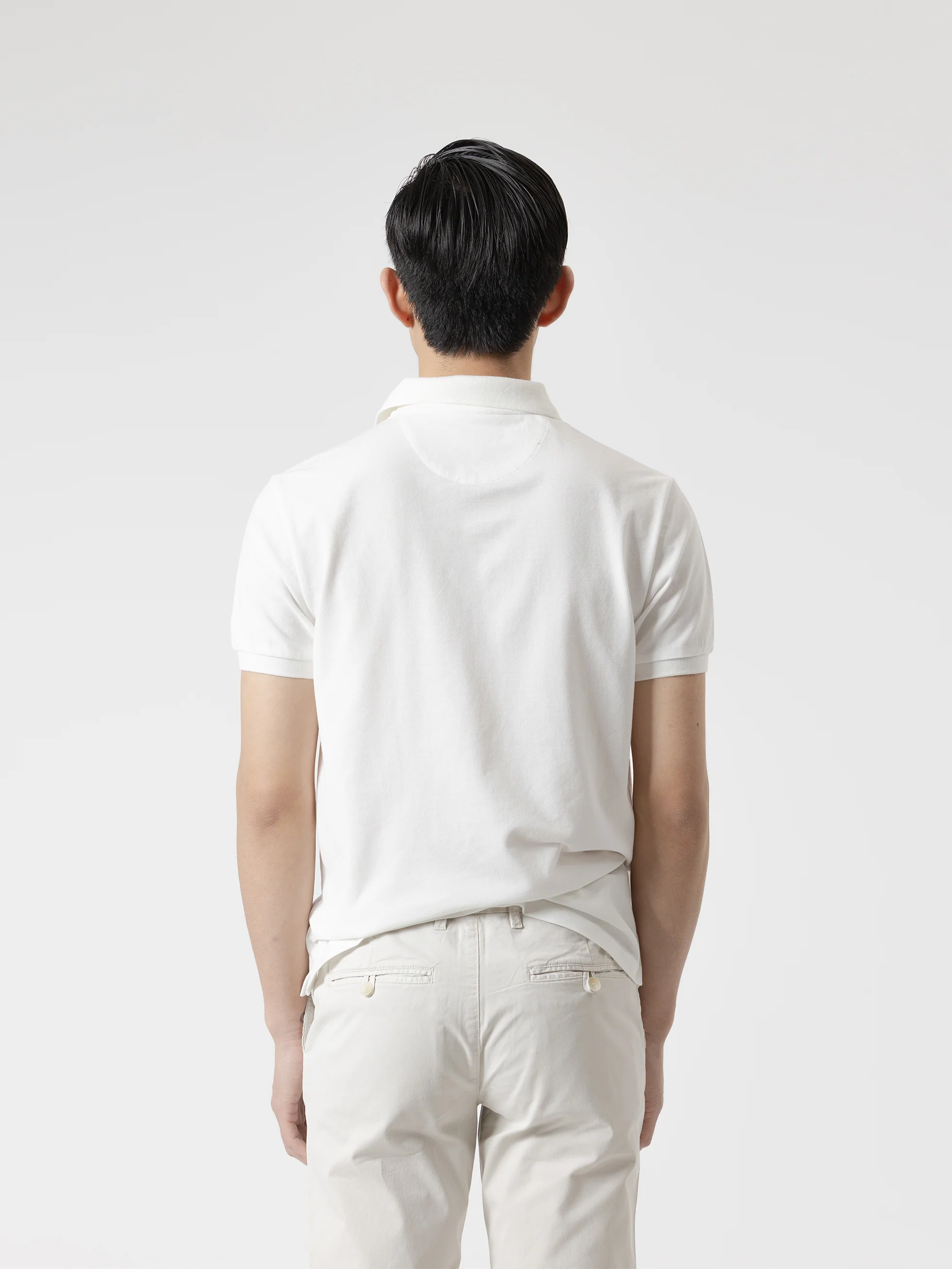 POLO BÁSICO PIQUÉ BLANCO - Image 4