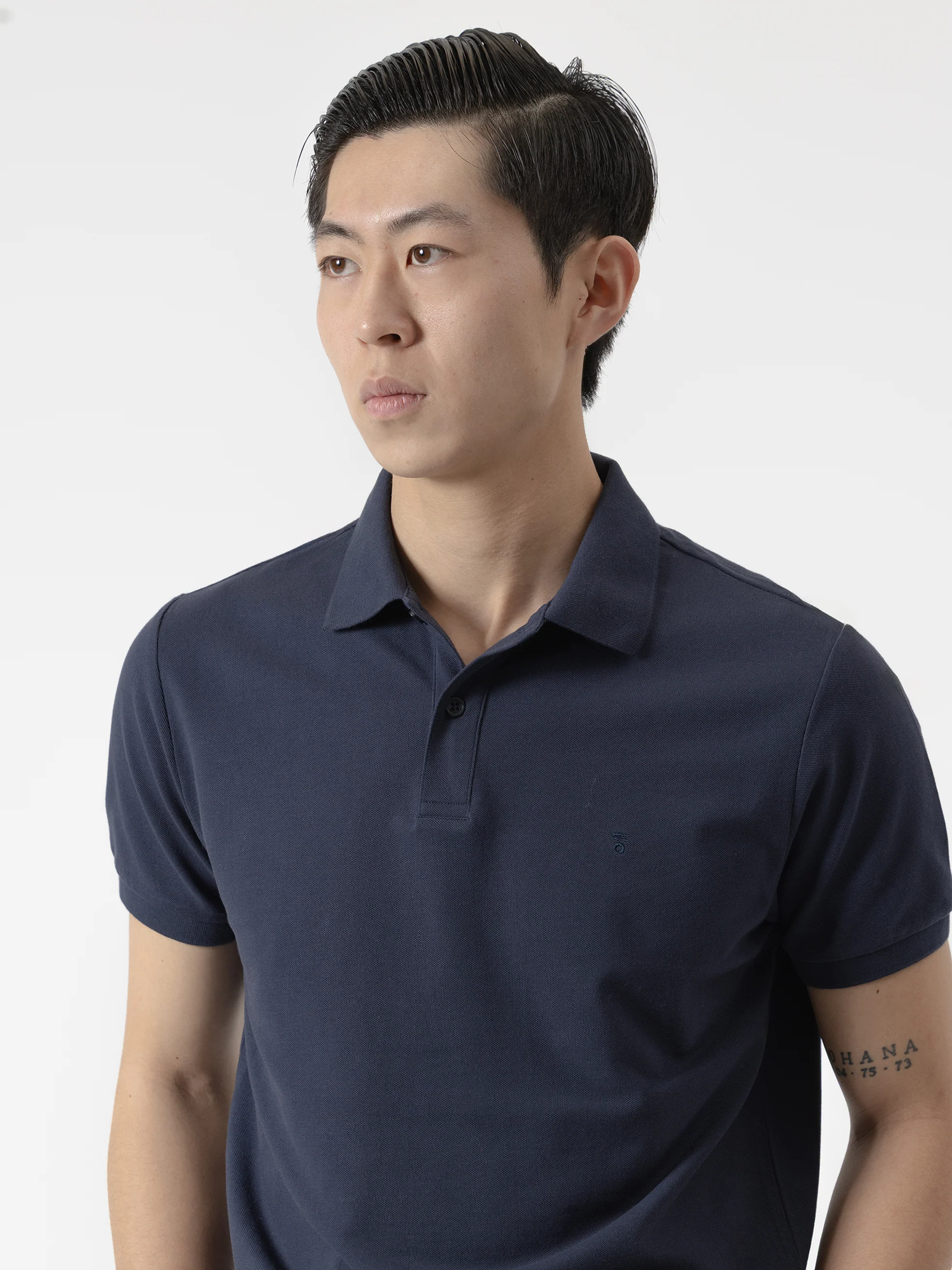 POLO BÁSICO PIQUÉ MARINO - Image 3