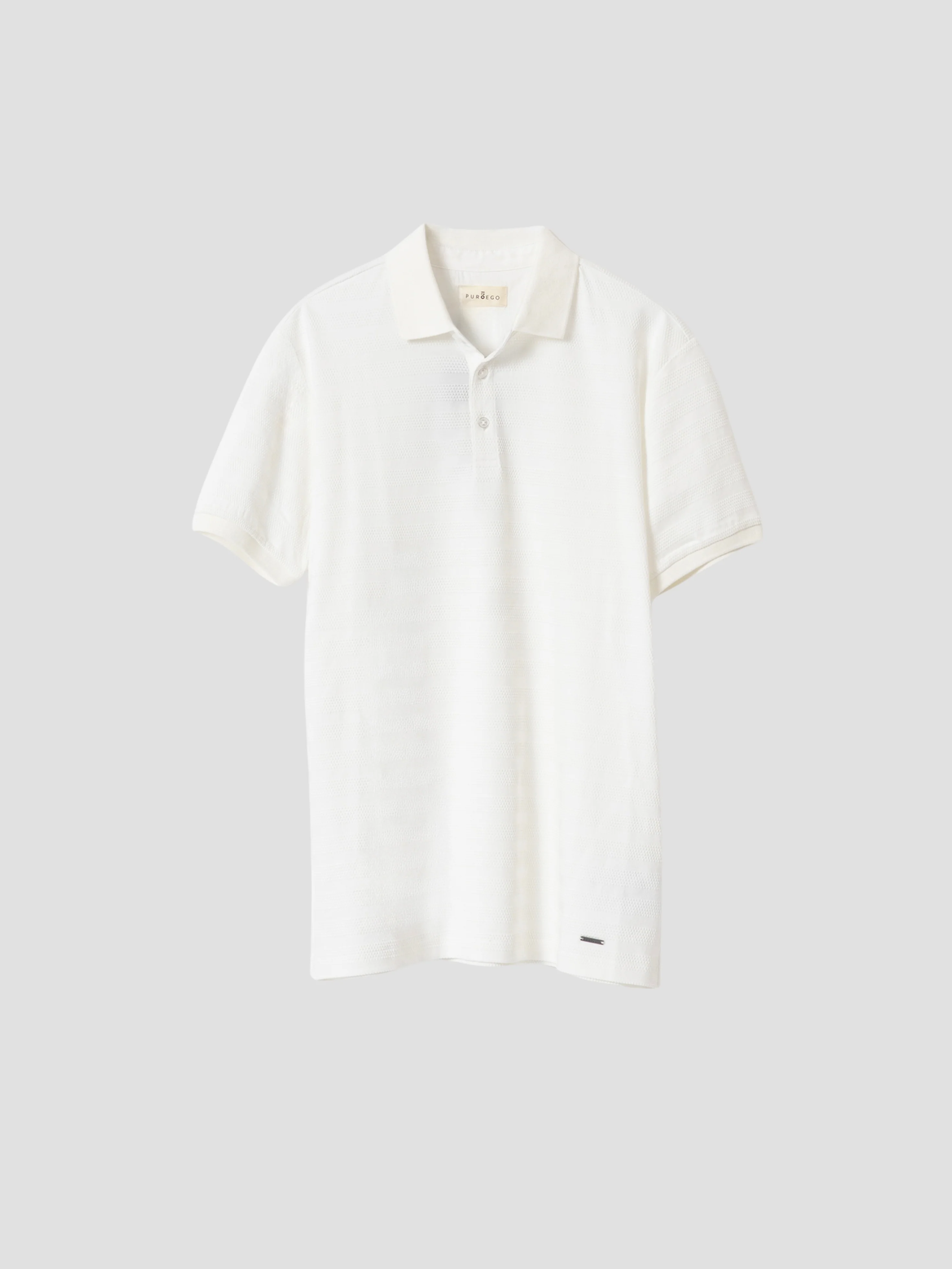 POLO DOBBY BLANCO