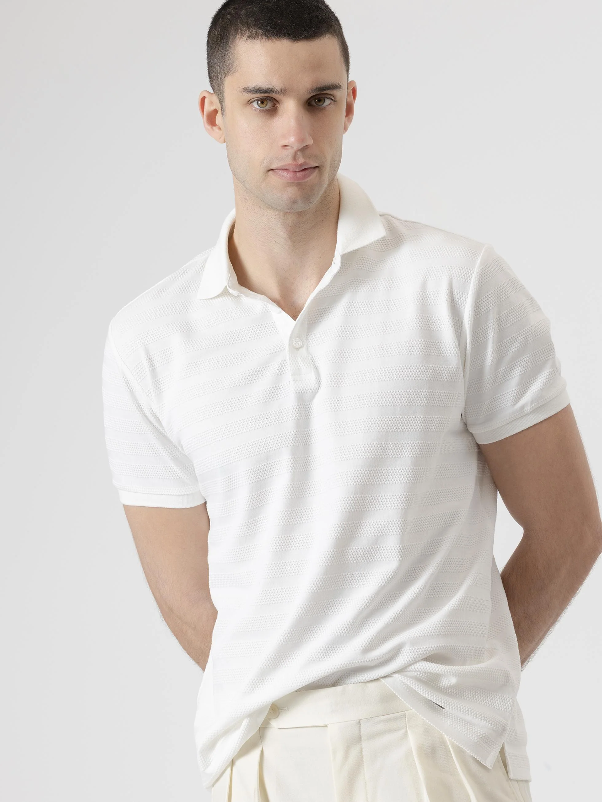 POLO DOBBY BLANCO - Image 3