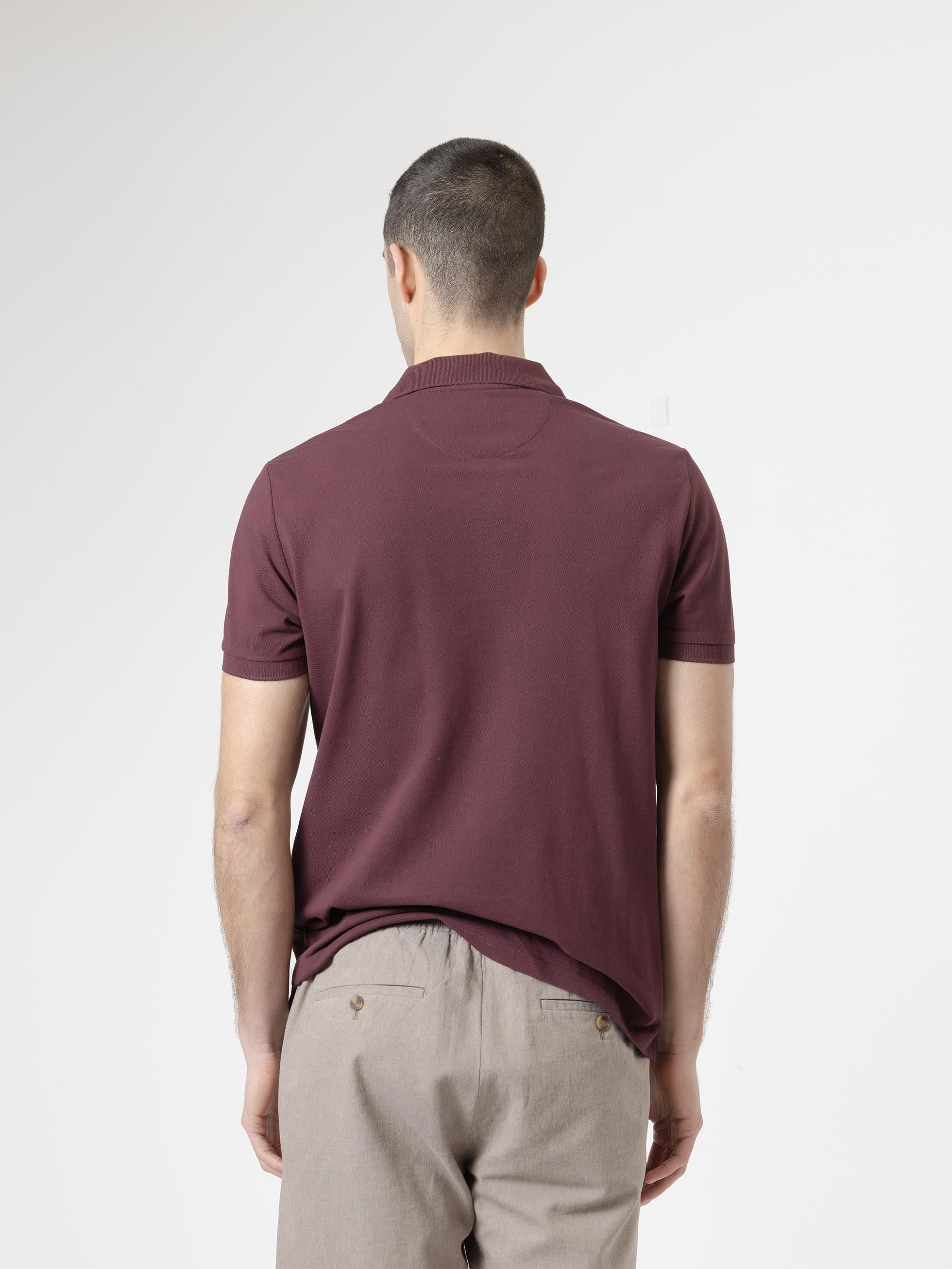 POLO BÁSICO PIQUÉ BERENJENA - Image 4