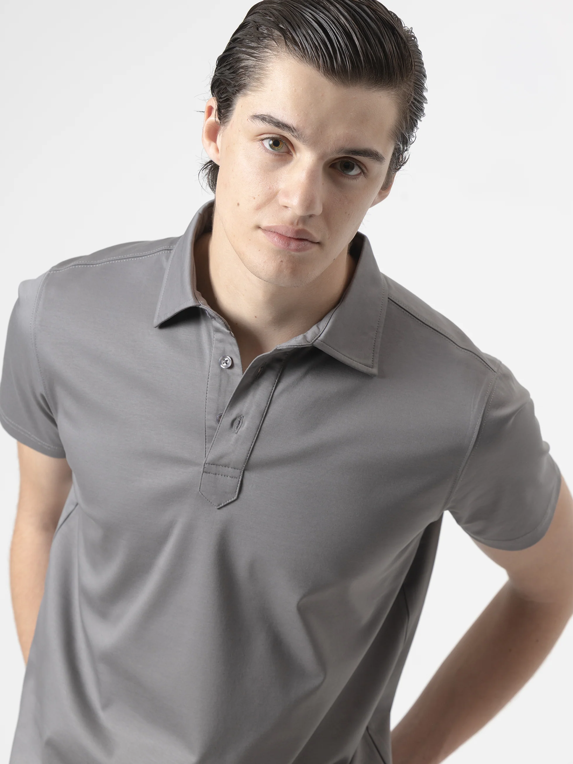 POLO INTERLOCK GRIS - Image 3