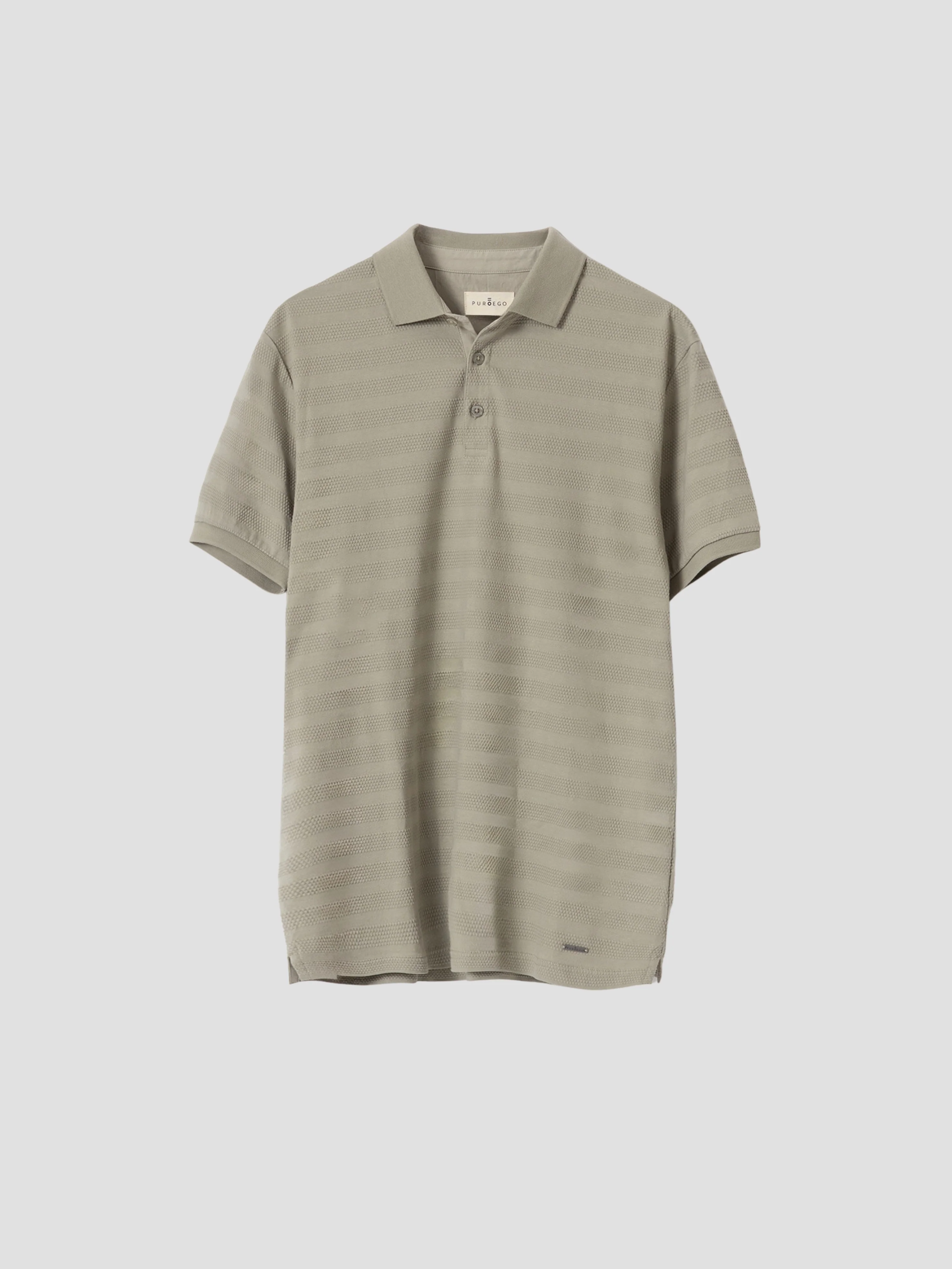 POLO DOBBY VERDE LIQUEN