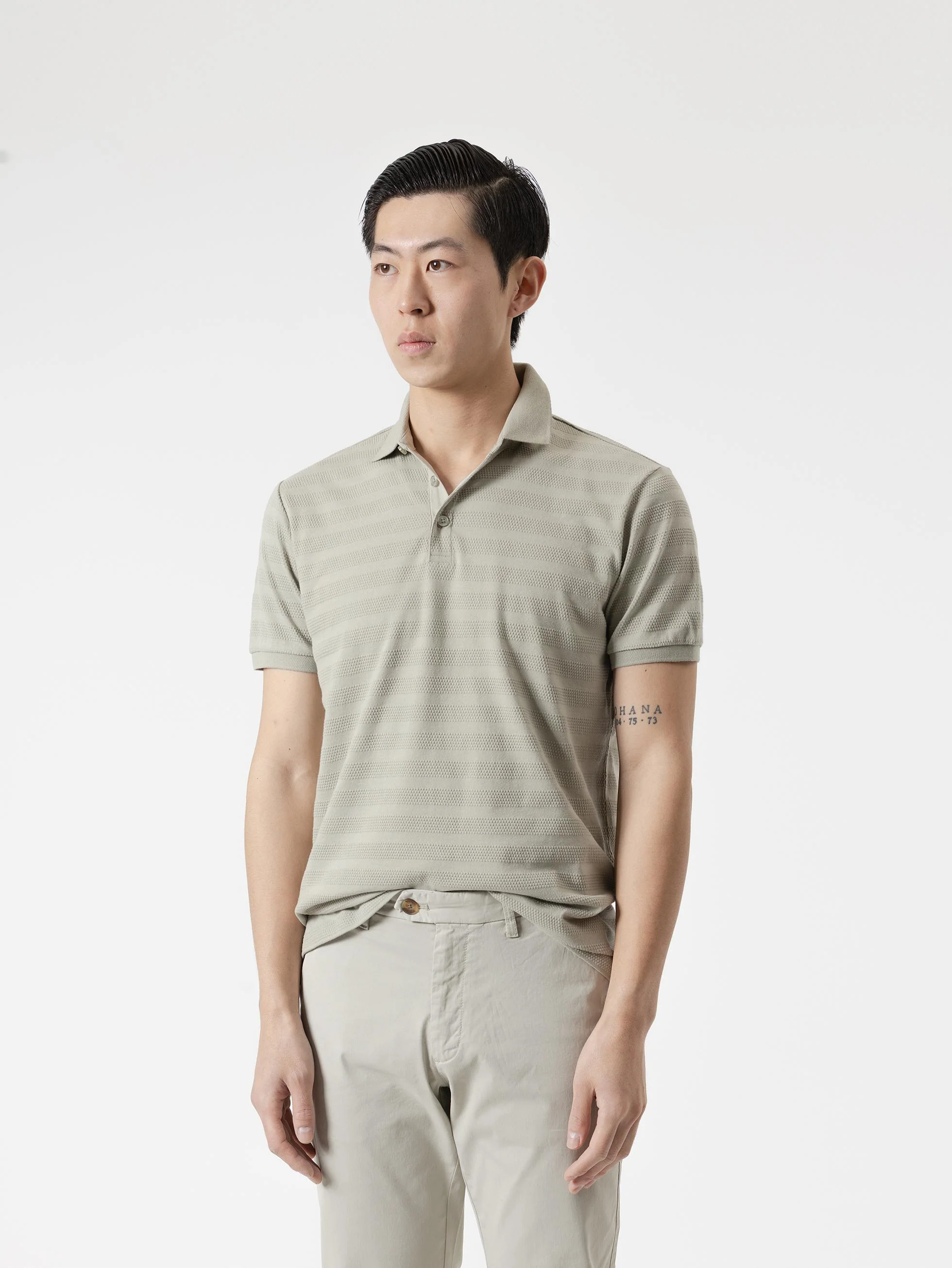 POLO DOBBY VERDE LIQUEN - Image 4