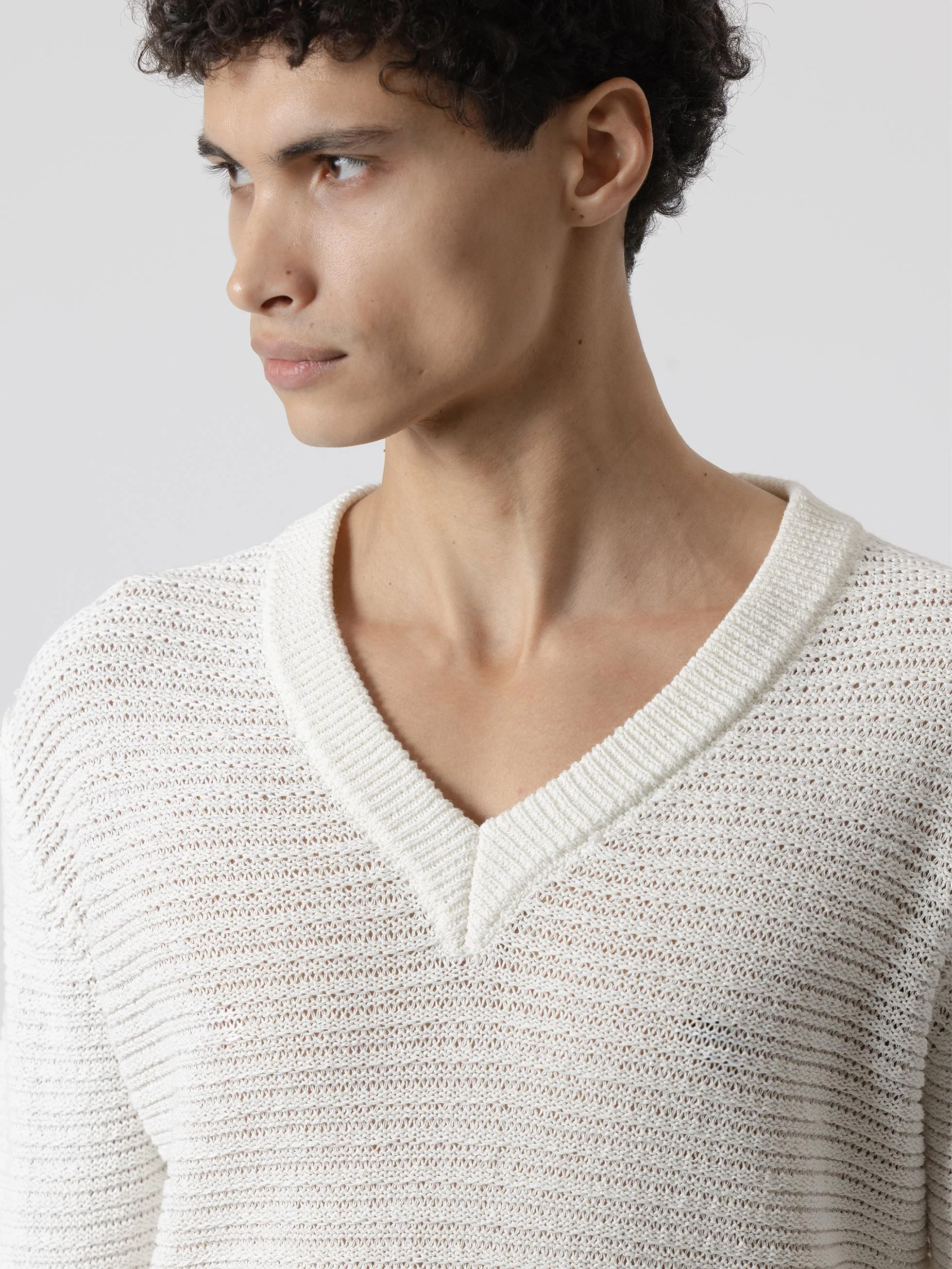 JERSEY CROCHET LINO BLANCO - Image 2